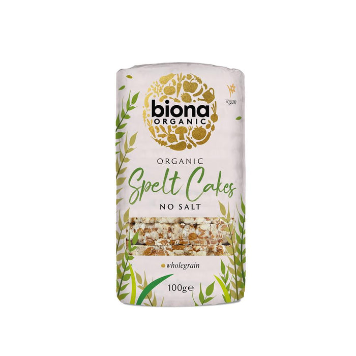 Biona Organic Spelt Cakes No Salt 100g