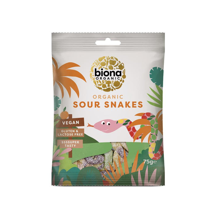 Biona Organic Sour Snakes 75g