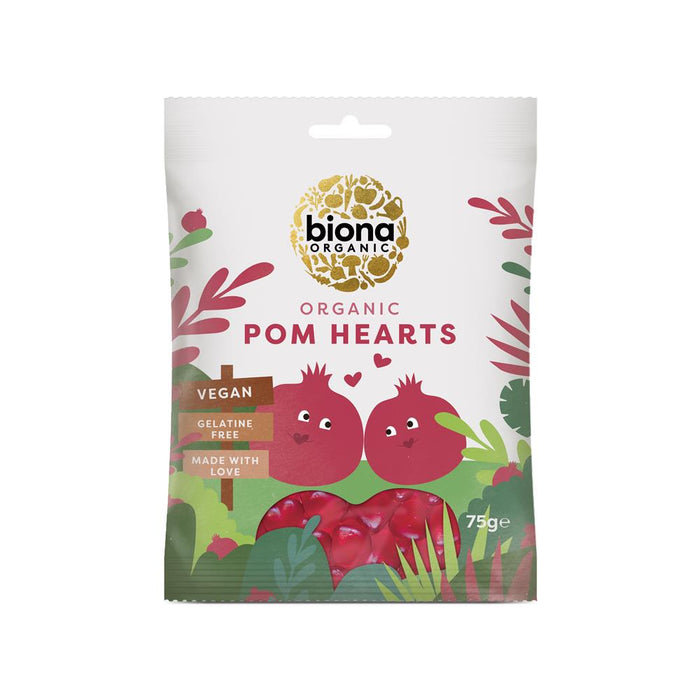 Biona Organic Pomegranate Hearts 75g