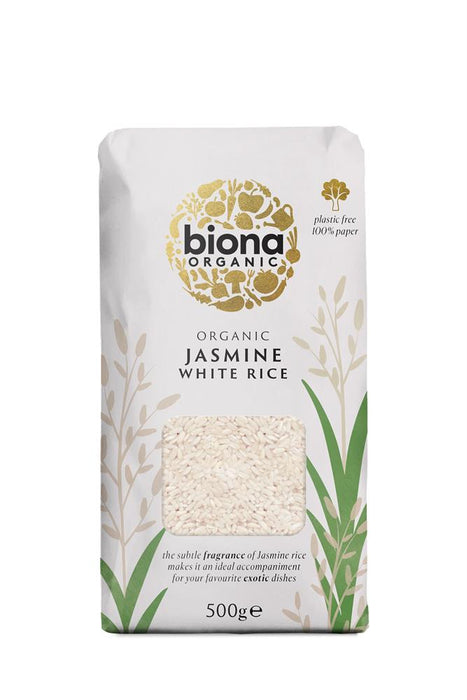 Biona Organic White Jasmine Rice 500g