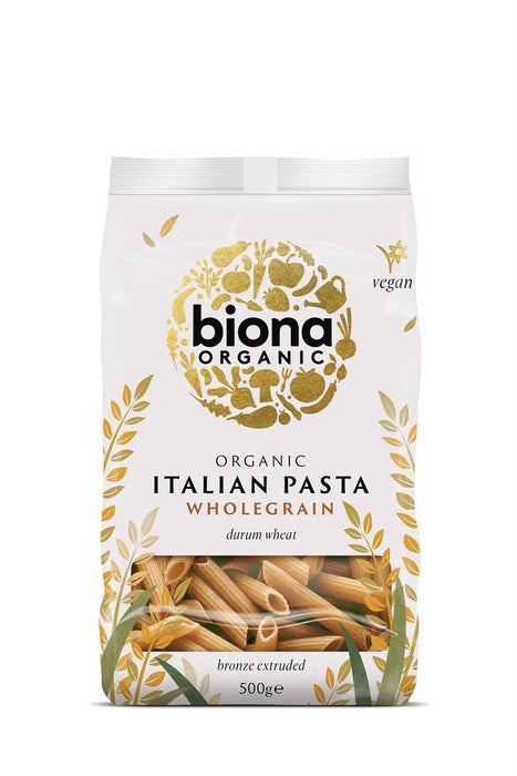 Biona Organic Wholewheat Penne 500g