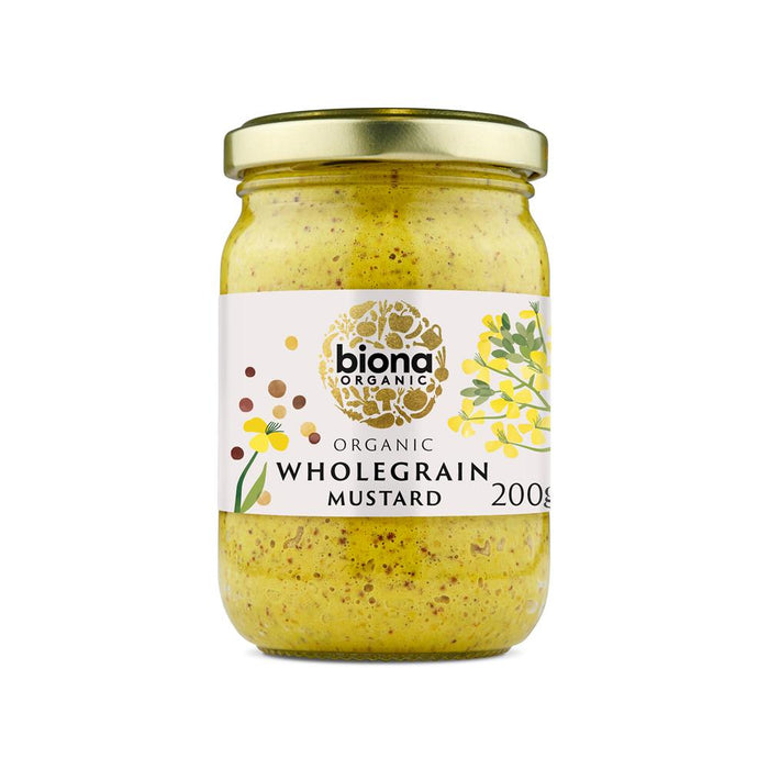 Biona Wholegrain Mustard Organic 200g