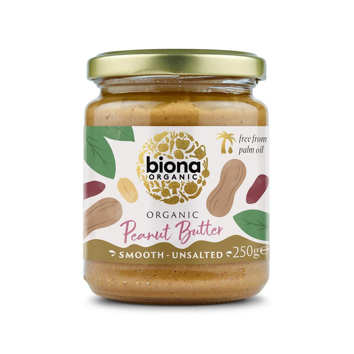 Biona Peanut Butter Smooth No Salt 250g