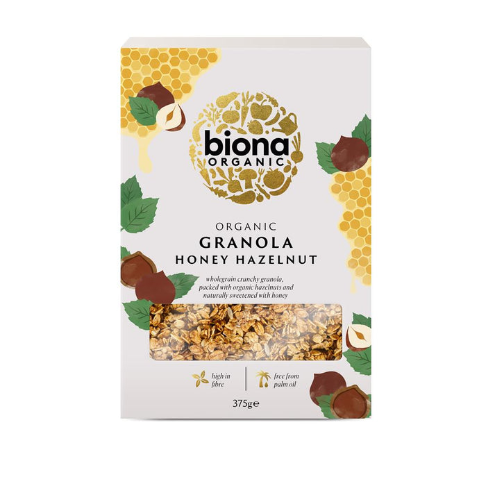 Biona Organic Honey Hazel Granola 375g