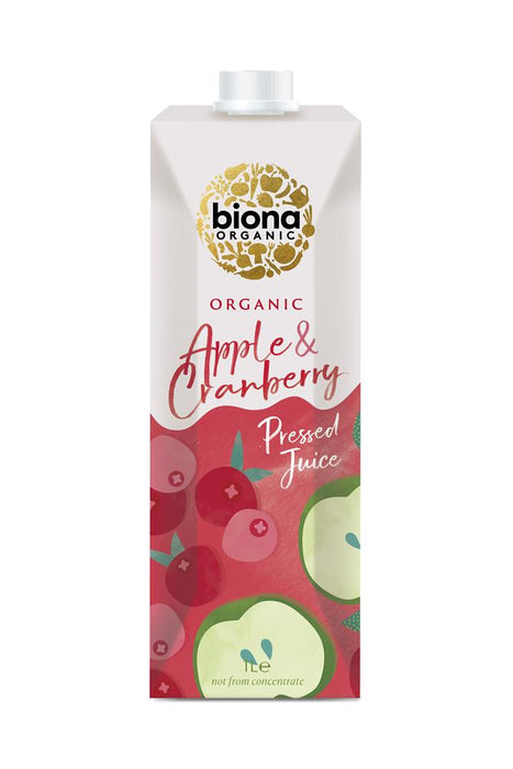 Biona Organic Apple & Cranberry Juice 1L