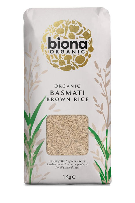 Biona Organic Basmati Brown Rice 1KG