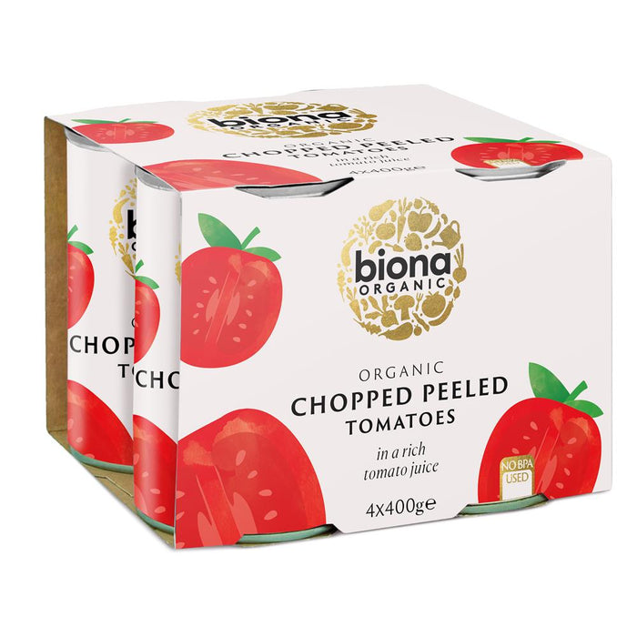 Biona Chopped Tomatoes 400g x 4