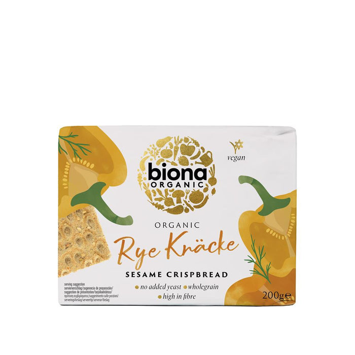 Biona Rye Sesame Crispbread 200g