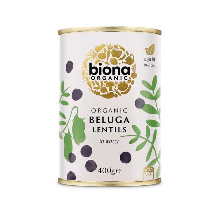 Biona Organic Black Beluga Lentils 400g