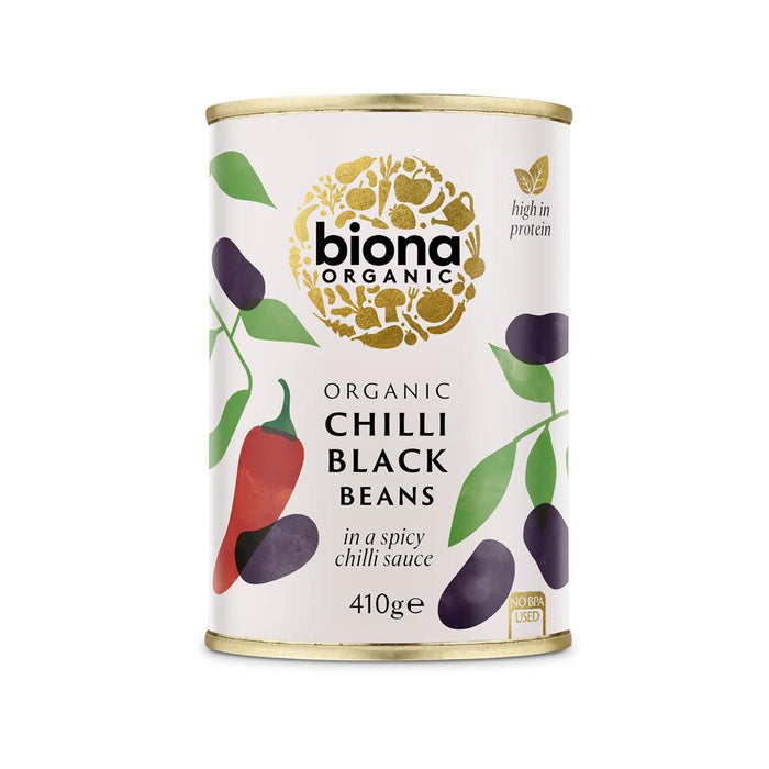 Biona Chilli Black Beans Organic 400g