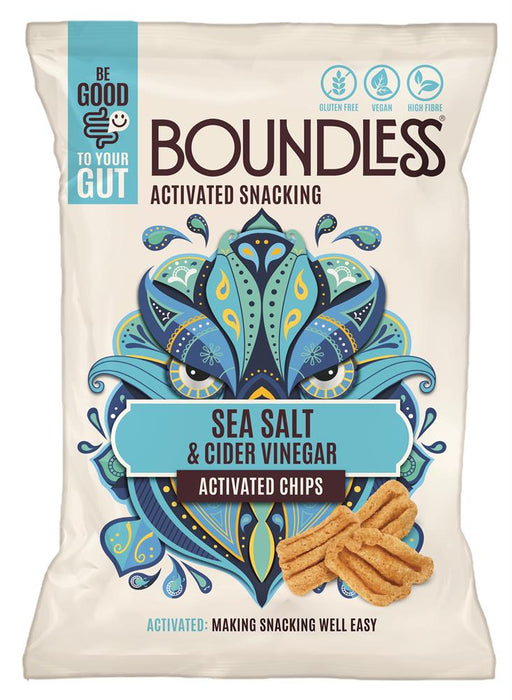Boundless Activated Snacking Sea Salt & Cider Vinegar Chips 80g