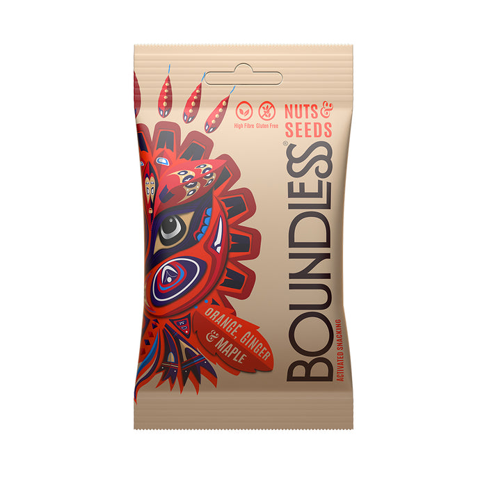 Boundless Activated Snacking Orange, Ginger & Maple 30g