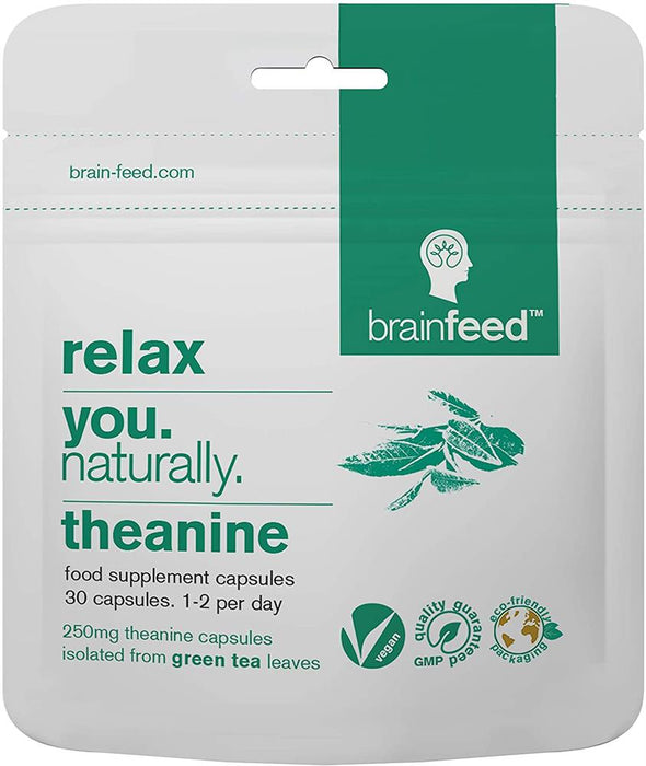 Brain Feed Relax - Natural Theanine 30 Capsules
