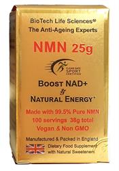 BioTech Life Sciences NMN 25 grams Ultra Pure >99.5% 100 Servings