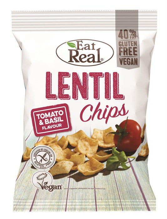 Eat Real Eat Real Lentil Chip Tom Basil 113g