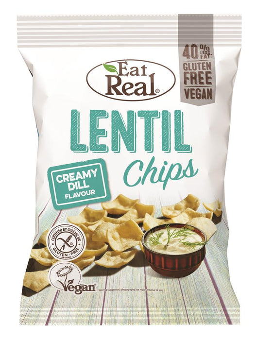Eat Real Eat Real Lentl Chip Cream Dill 113g