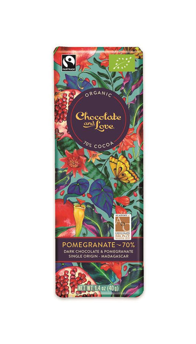 Chocolate and Love Pomegranate 70% 40g