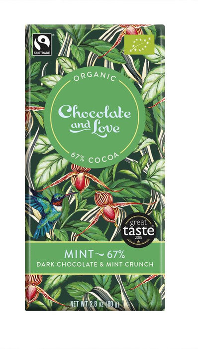Chocolate and Love Peppermint Crunch 67% 80g