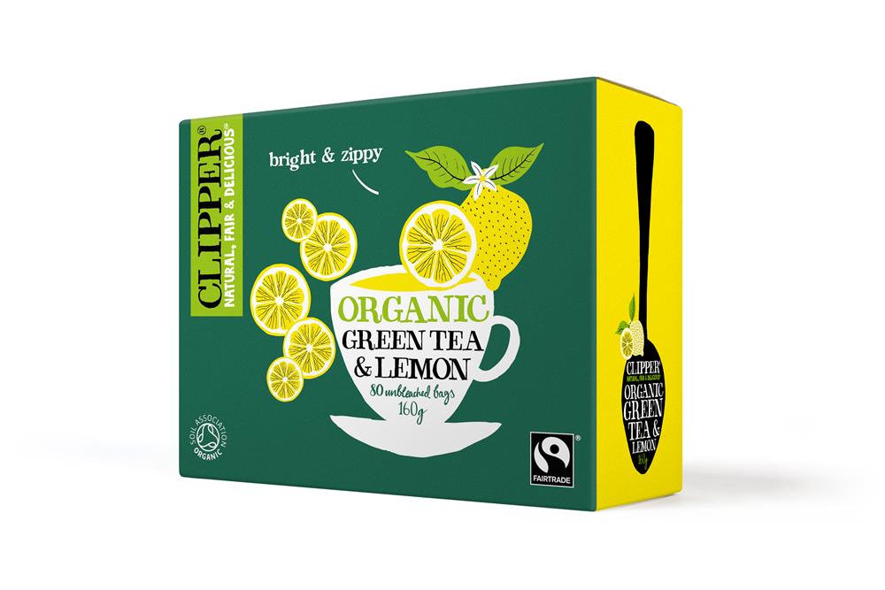 Clipper Organic Green & Lemon Tea 80 Bags