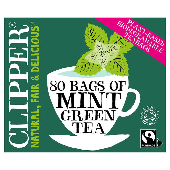 Clipper Organic Green Tea & Mint 80 Bags