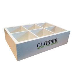 Clipper Wooden 6 Compartment Box