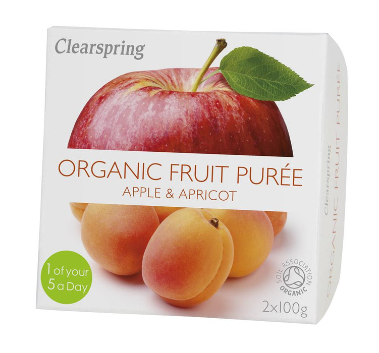 Clearspring Fruit Puree Apple & Apricot 2 X 100g