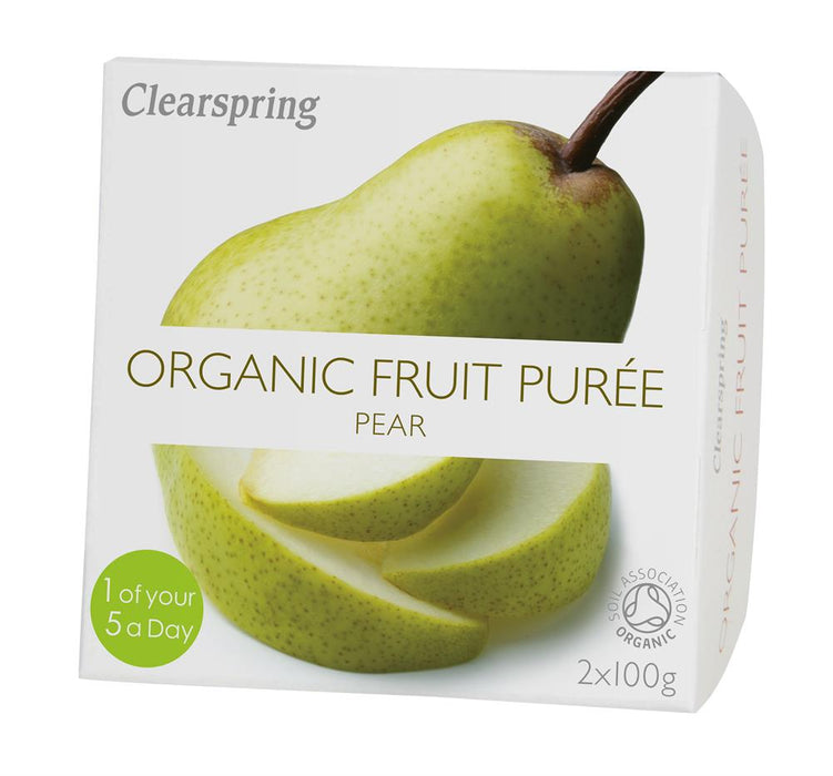 Clearspring Fruit Puree Pear 2 X 100g