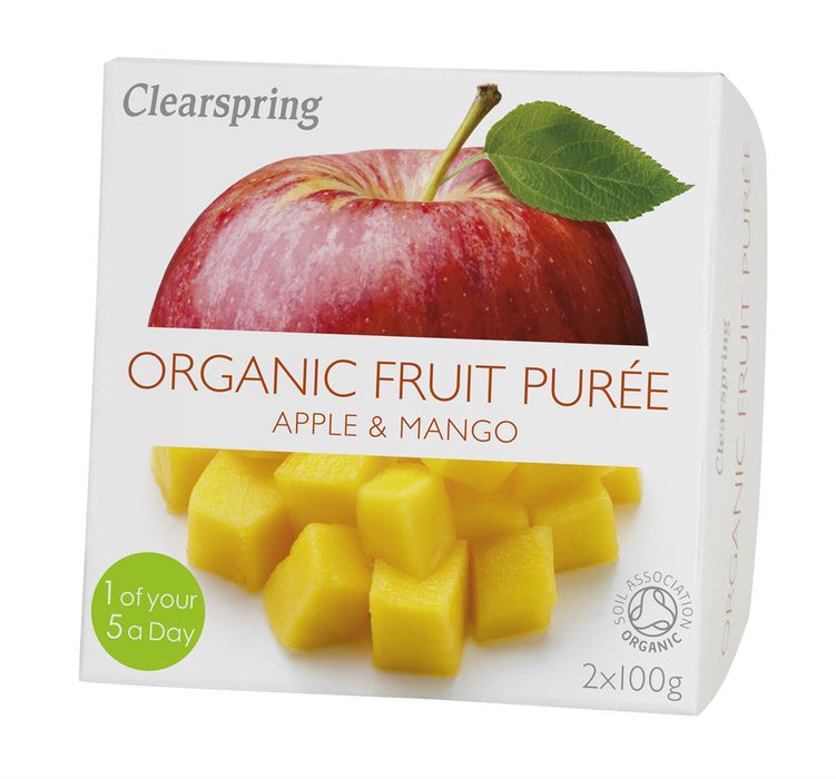 Clearspring Fruit Puree Apple & Mango 2 X 100g