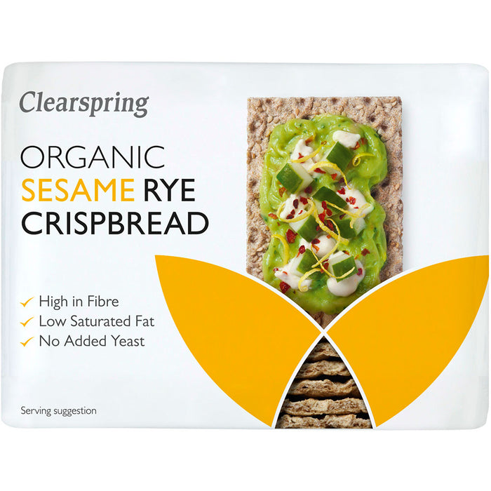 Clearspring Org Rye Crispbread Sesame 200g