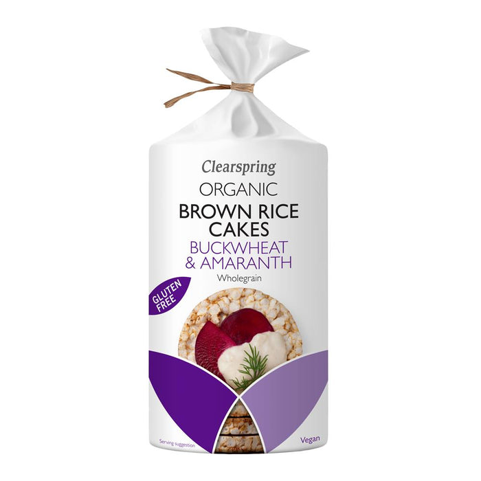 Clearspring Brown Rice Cakes Buckwheat 120g