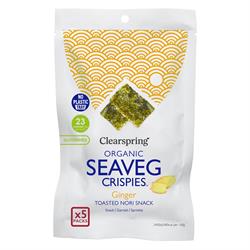 Clearspring Ginger Seaveg Crispies Multipack 20g