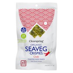 Clearspring Chilli Seaveg Crispies Multipack 20g