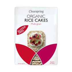 Clearspring Organic 3-Grains thin Rice Cakes 130g