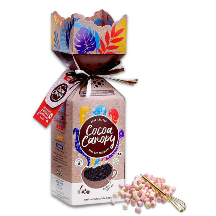 Cocoa Canopy Dark Hot Chocolate Gift Set 500g