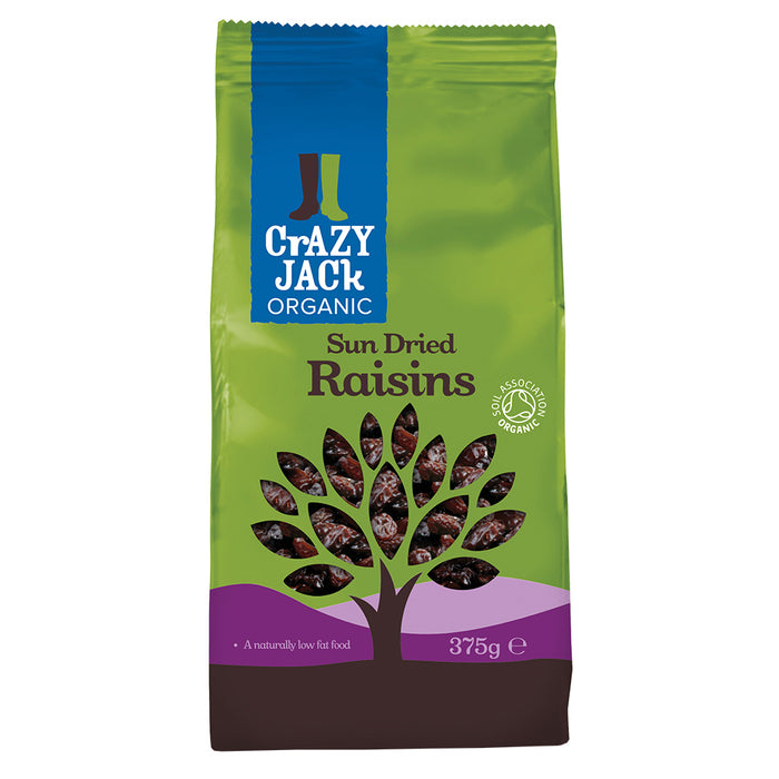 Crazy Jack Organic Sun-dried Raisins 375g