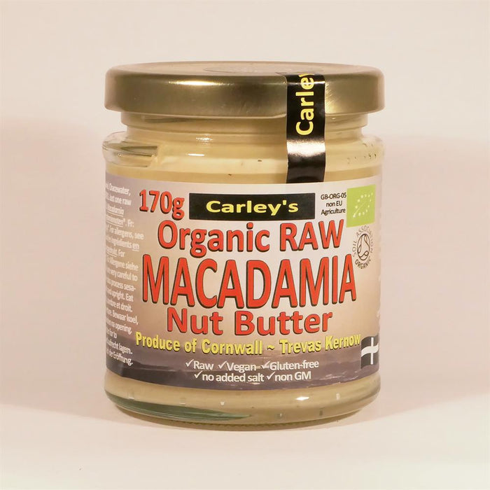 Carley's Org Raw Macadamianut Butter 170g