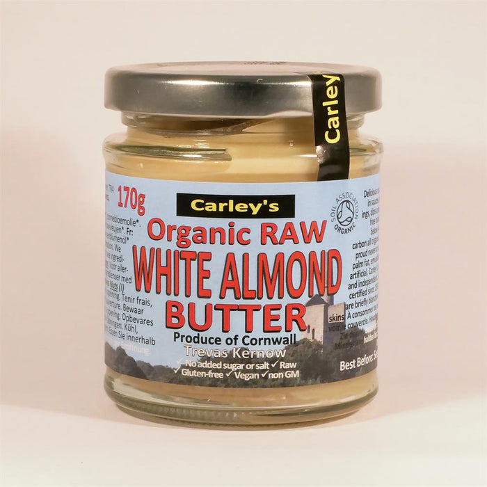 Carley's Org Raw White Almond Butter 170g