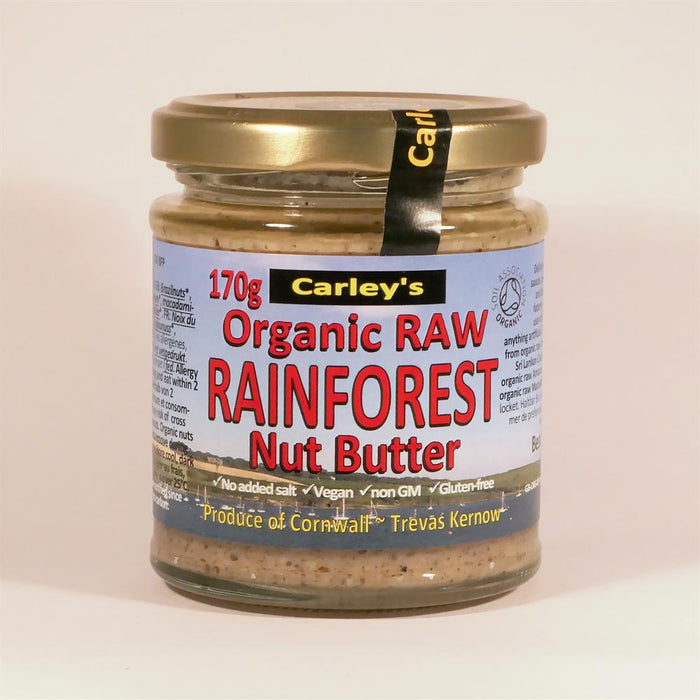 Carley's Org Raw Rainforest Nut Butter 170g