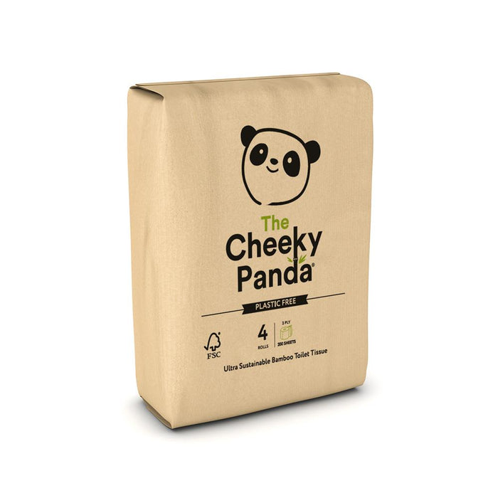 Cheeky Panda Plastic Free Toilet Roll x 4