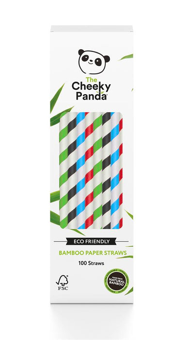 Cheeky Panda Bamboo Straws - Multicoloured 100 Straws
