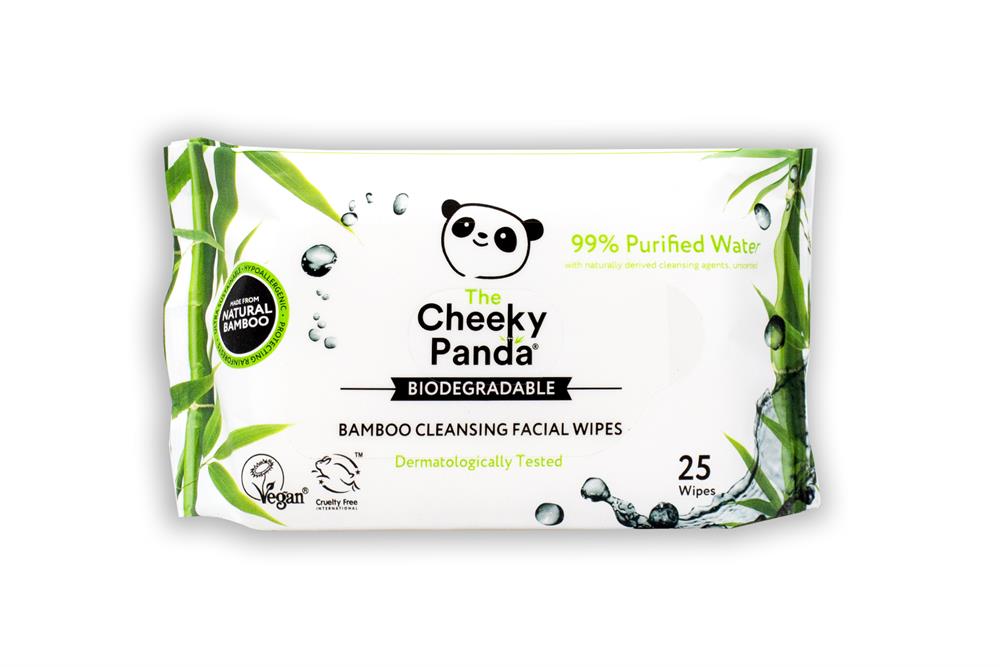 Cheeky Panda Bamboo Facial Wipes Unscented 25 Wipes