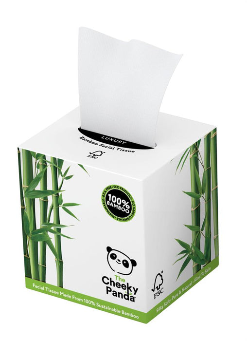 Cheeky Panda Bamboo Facial Tissue Cube 1 Box