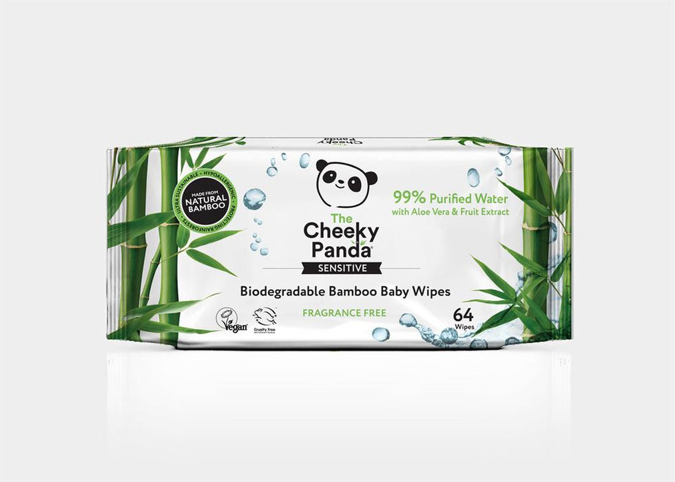 Cheeky Panda Biodegradable Bamboo Baby Wipes