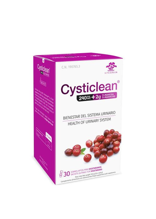 Cysticlean 240mg PAC+2g D-Mannose 30 sachets