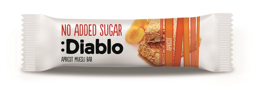 Diablo Sugar Free Apricot Muesli Bar 30g