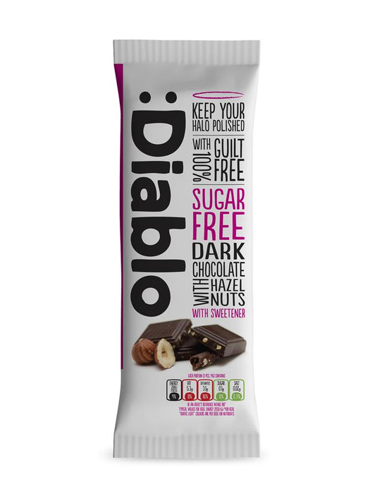 Diablo Sugar Free Dark Chocolate & Hazelnut 85g