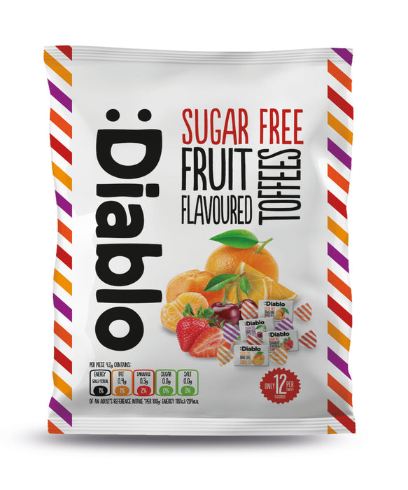 Diablo Sugar Free Fruit Flavour Toffees 75g