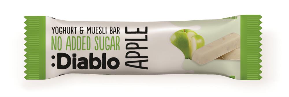 Diablo Sugar Free Apple Muesli Bar with yoghurt 30g