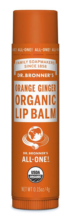 Dr Bronner Lip Balm Orange Ginger 4g