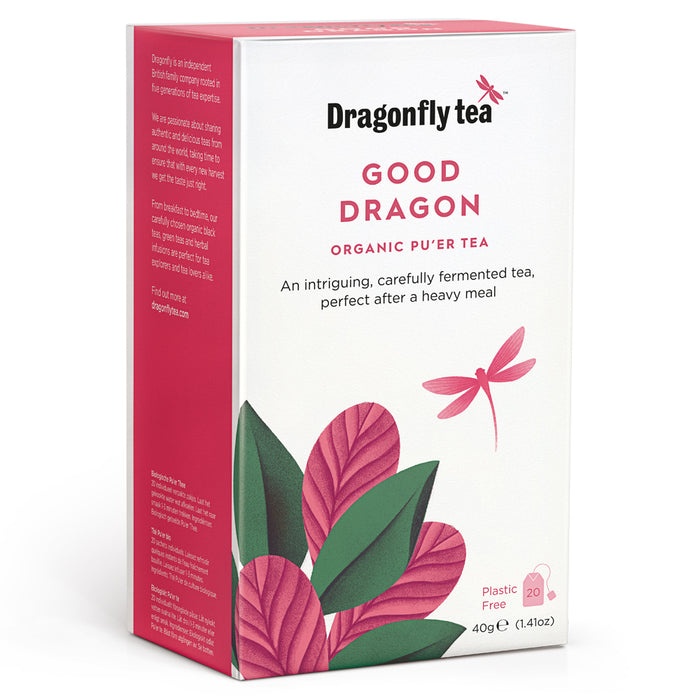 Dragonfly Tea Good Dragon Pu'er Tea 20 Bags